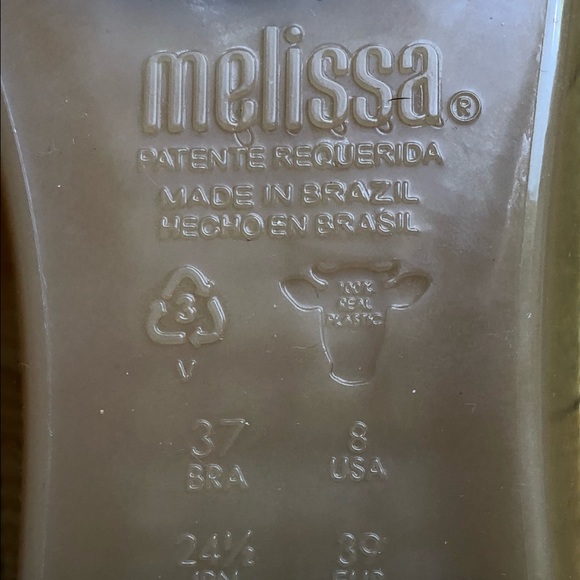 NEW! MELISSA SHOES , LANCE AD JELLY SHOE WOMENS 8 - Picture 4 of 9